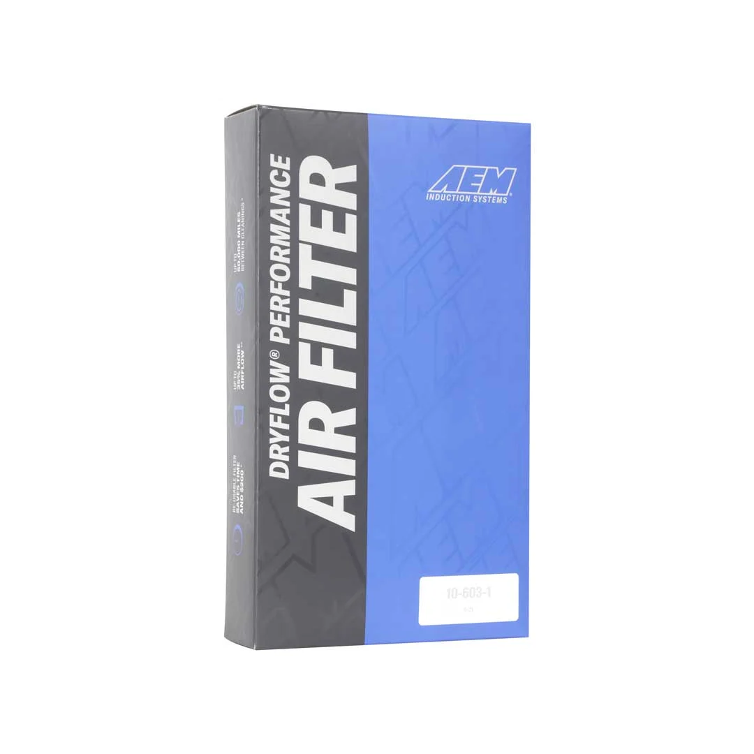 AEM 28-20395 - Dryflow Air Filter - Panel - H-1.438 in. - L-12 in. - W-6.75 in.