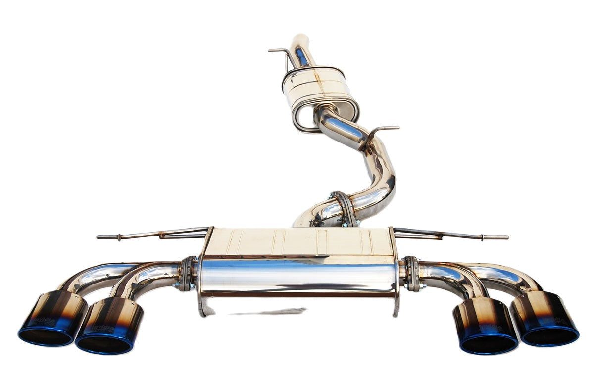 Invidia - Q300 Series Cat-Back Exhaust System - Quad Oval Titanium Tips