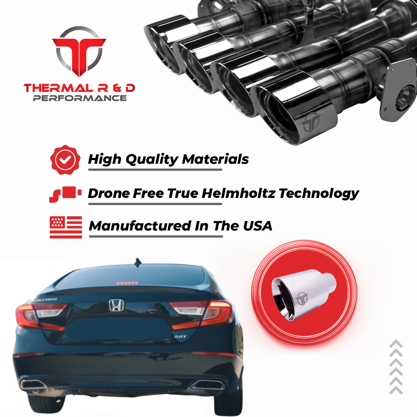 Thermal R&D - Frontpipe Back Exhaust - 2018 - 2022 Honda Accord 2.0T Sport