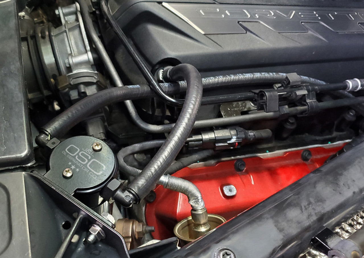 J&L - Oil Separator 3.0 Passenger Side - 2020-2024 Chevrolet Corvette LT2 6.2L Targa Top