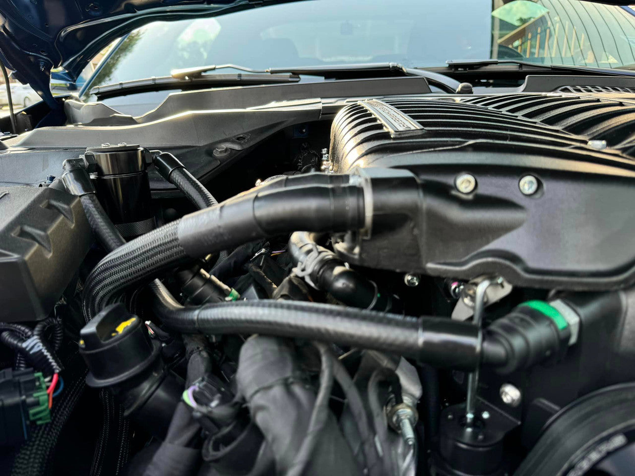 J&L - Oil Separator 3.0 PCV Side - 2024 Mustang GT 5.0 with Whipple Supercharger