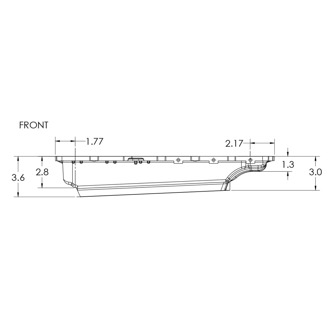 PPE - Heavy-Duty Cast Aluminum Transmission Pan (Standard Capacity)