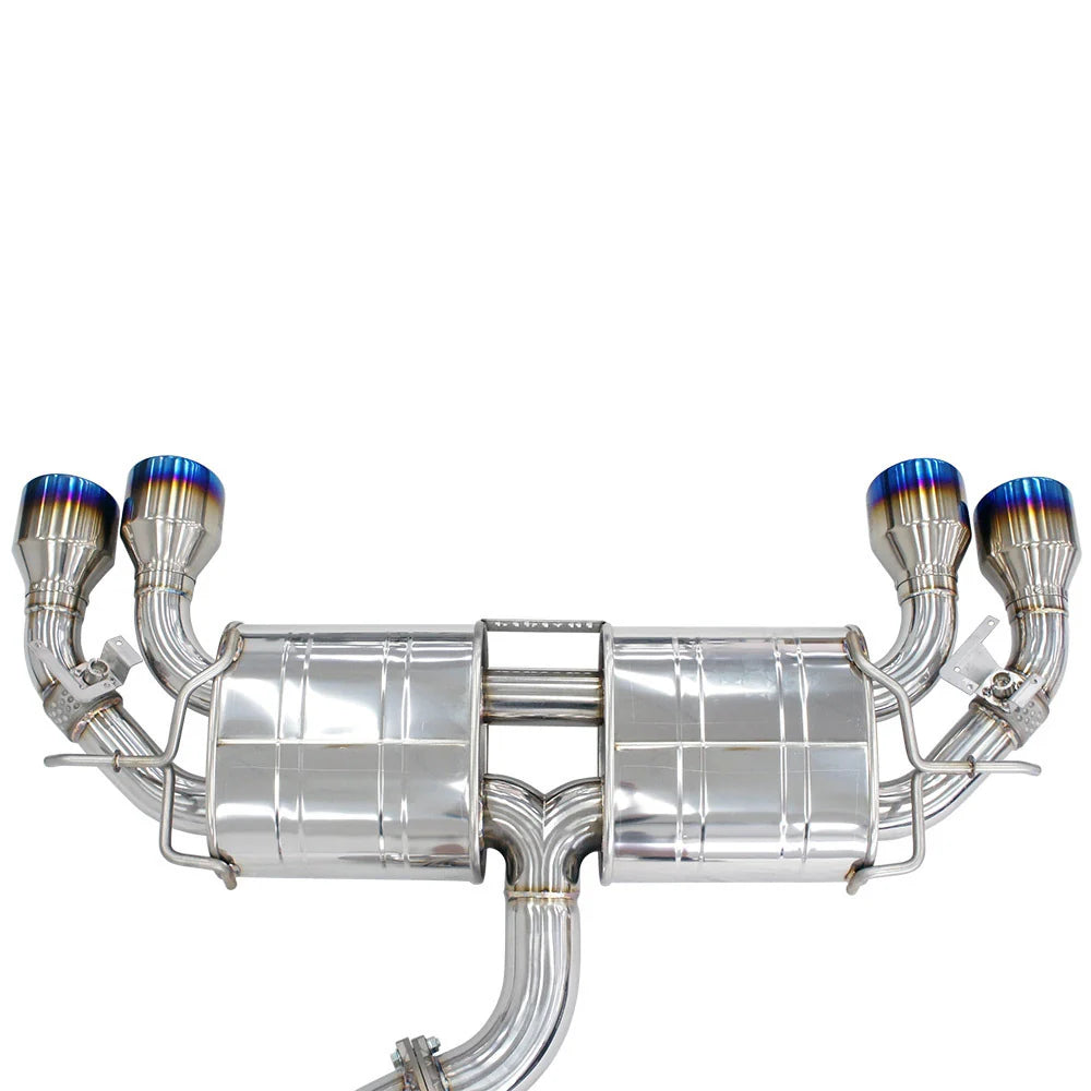 Invidia - R400 Series Cat-Back Stainless Exhaust System - Rolled Titanium Tips