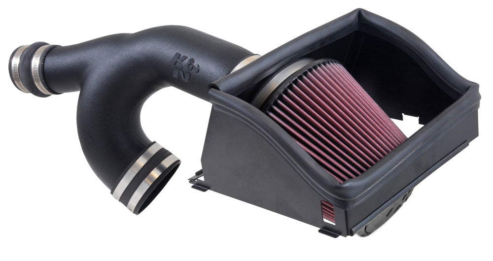 K&N 63-2593 - 63 Series Aircharger Performance Air Intake System - 2015-2025 Ford F-150 2.7L EcoBoost