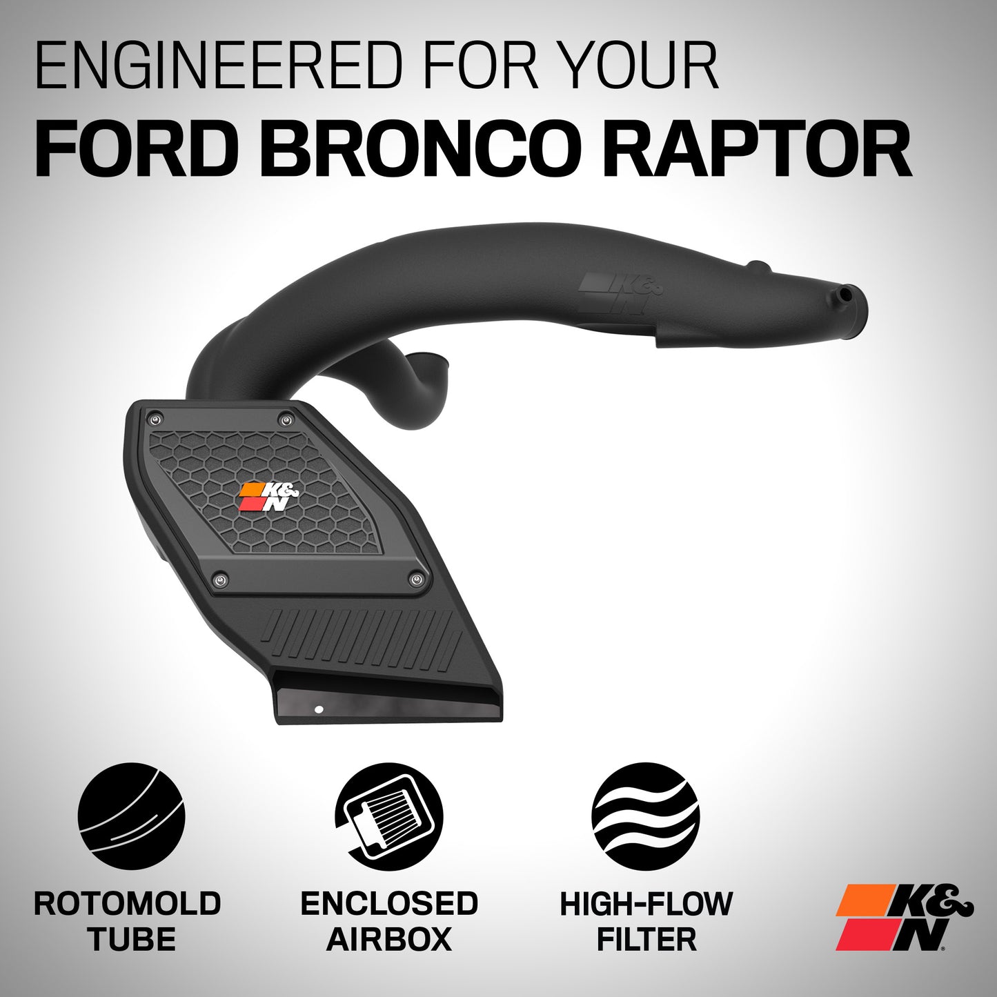 K&N 63-2625 - 63 Series Aircharger Performance Cold Air Intake System