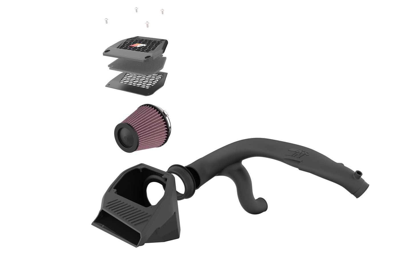 K&N 63-2625 - 63 Series Aircharger Performance Cold Air Intake System