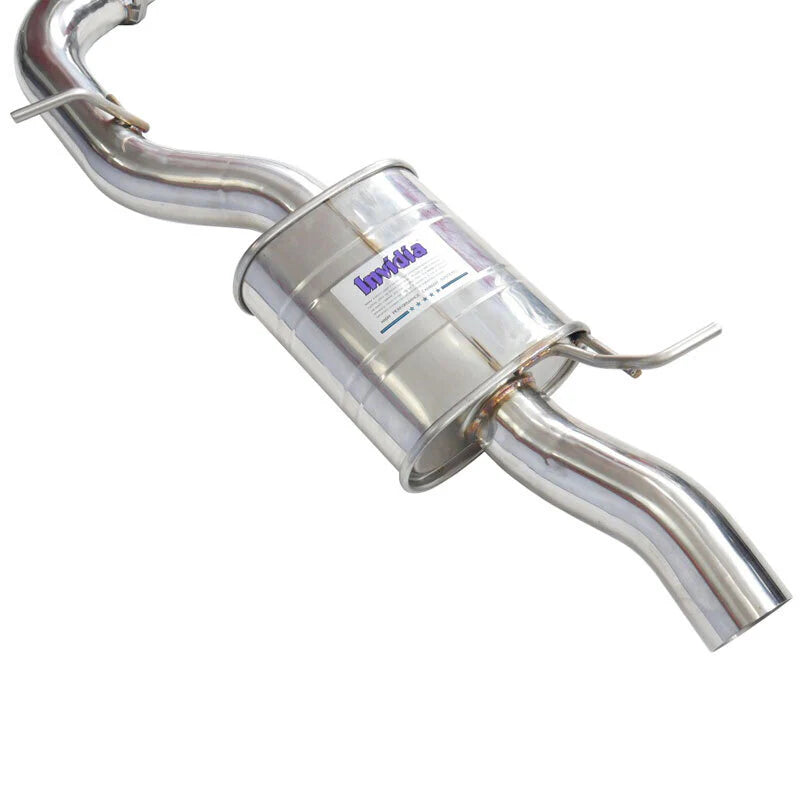 Invidia - R400 Series Cat-Back Stainless Exhaust System - Rolled Titanium Tips
