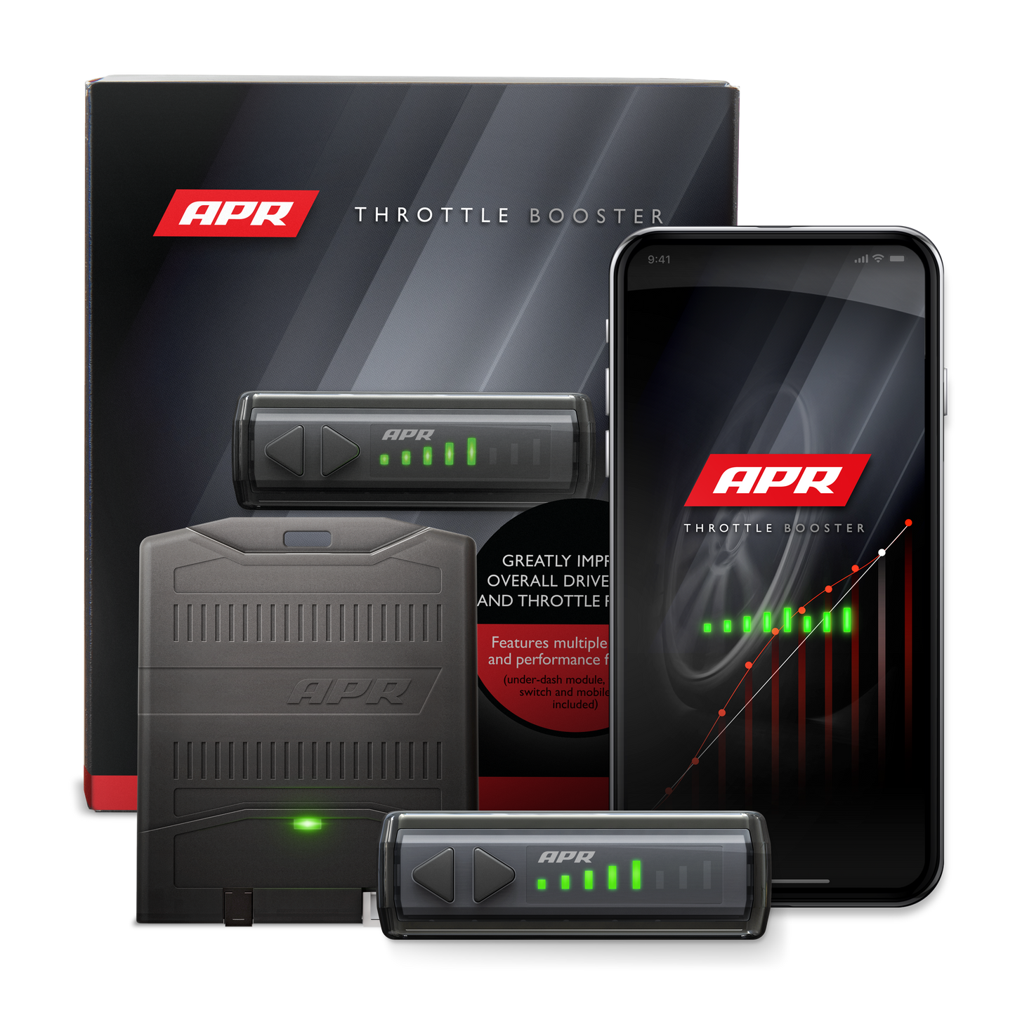 APR - Throttle Booster with Wireless Controller and Bluetooth Mobile App