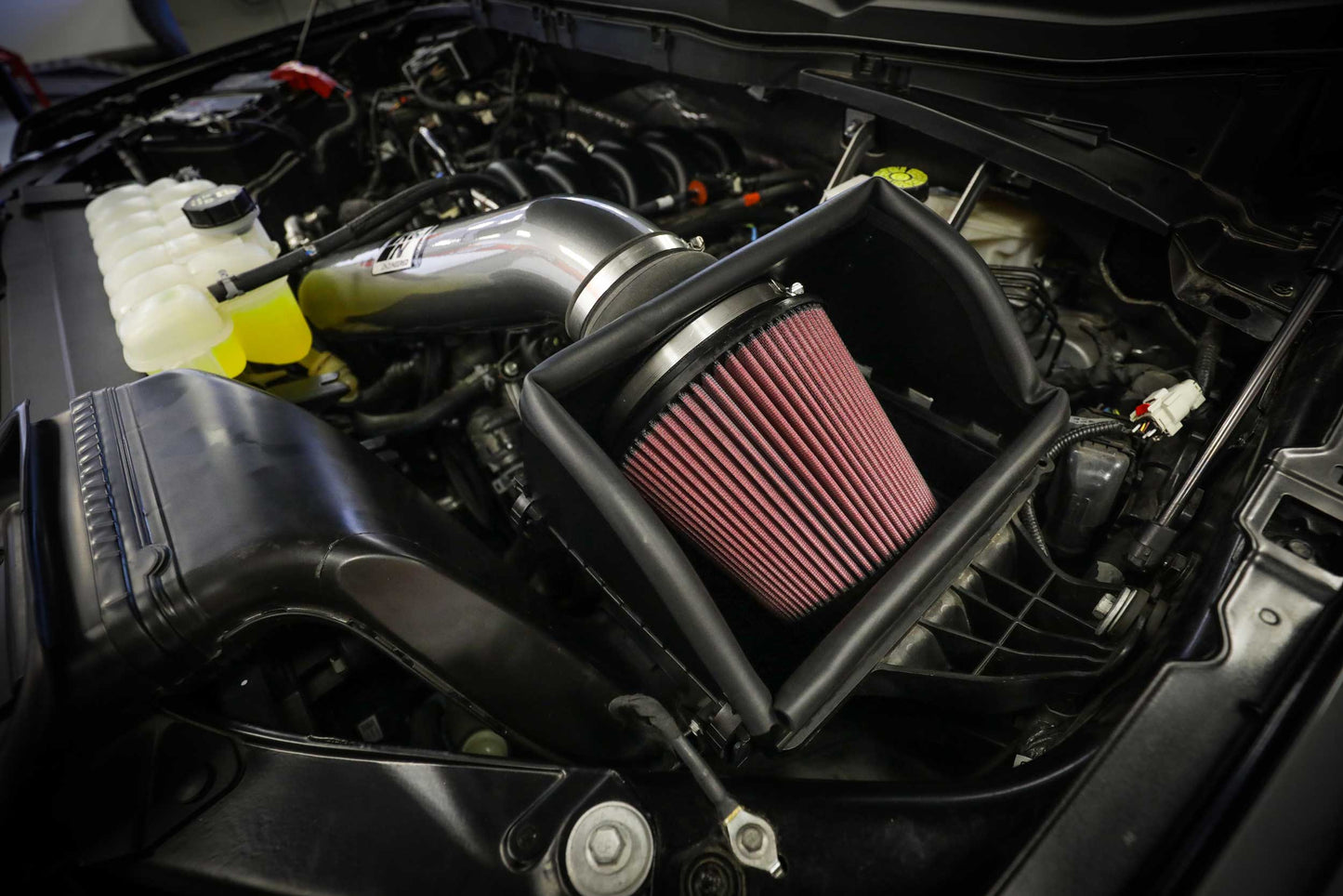 K&N 77-2616KC - 77 Series High-Flow Performance Cold Air Intake Kit - 2021-2025 Ford F-150 5.0L V8