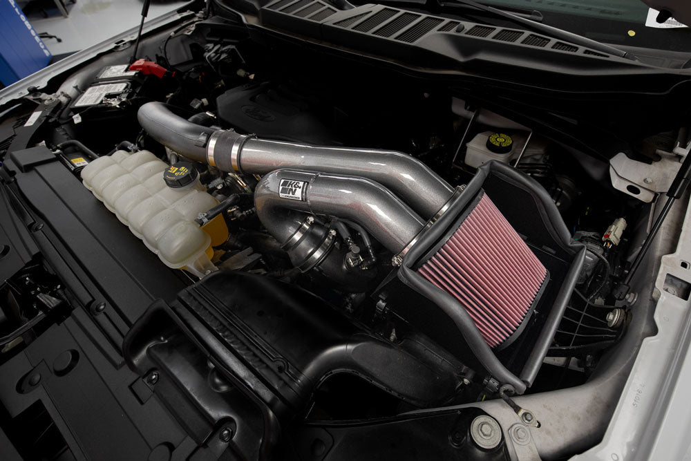 K&N 77-2617KC - 77 Series High-Flow Performance Cold Air Intake System - 2015-2025 Ford F-150 2.7L/3.5L EcoBoost