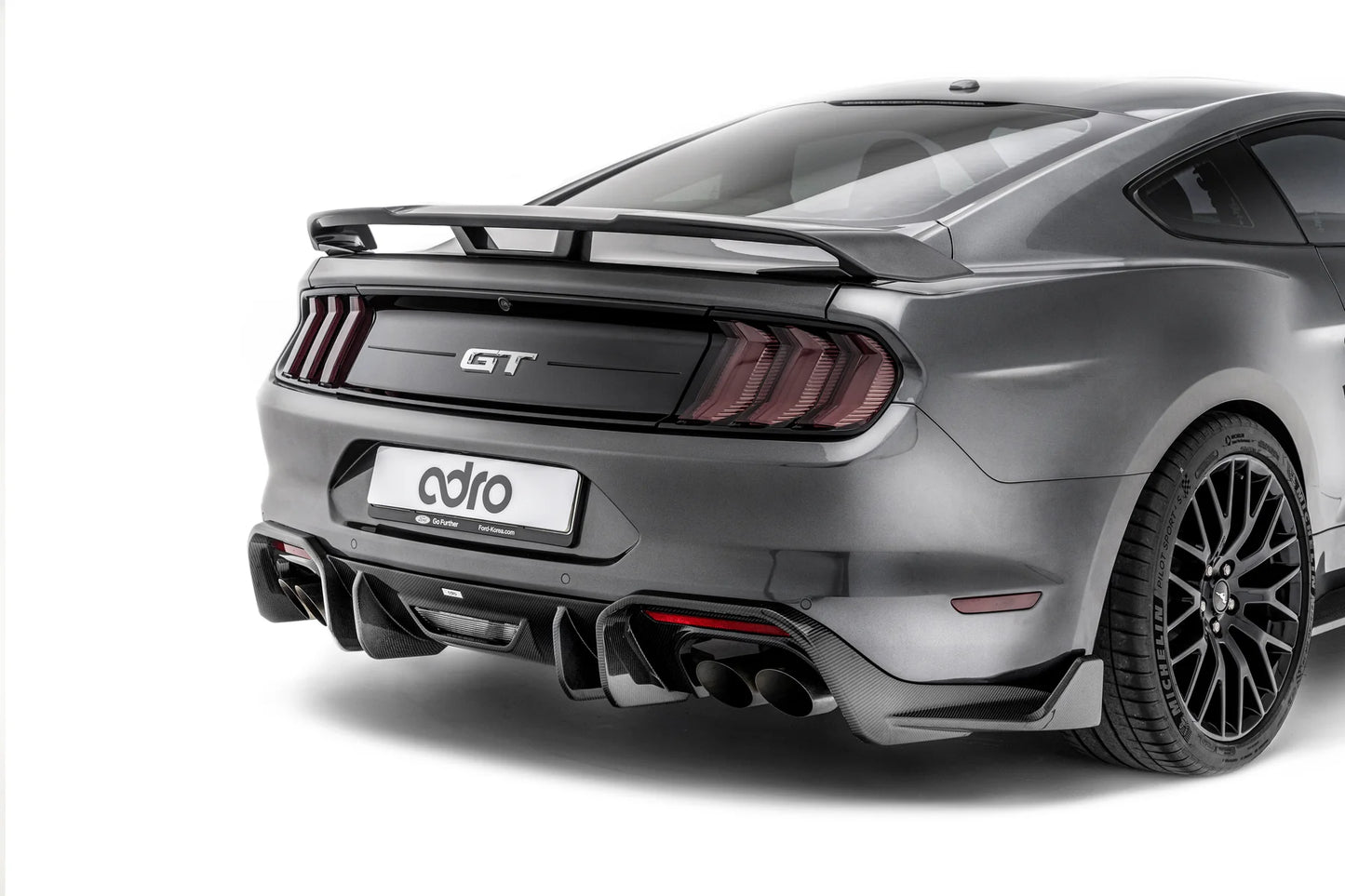 adro - Carbon Fiber Rear Diffuser - 2018-2023 Mustang