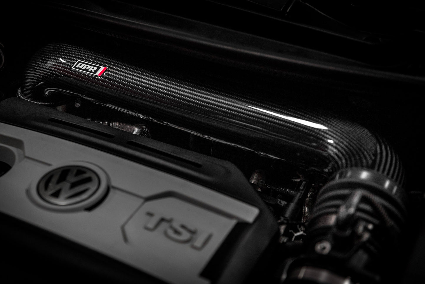 APR CI100035-B - Carbon Fiber Intake System: Rear Turbo Inlet Pipe, 1.8T/2.0T EA888 PQ35