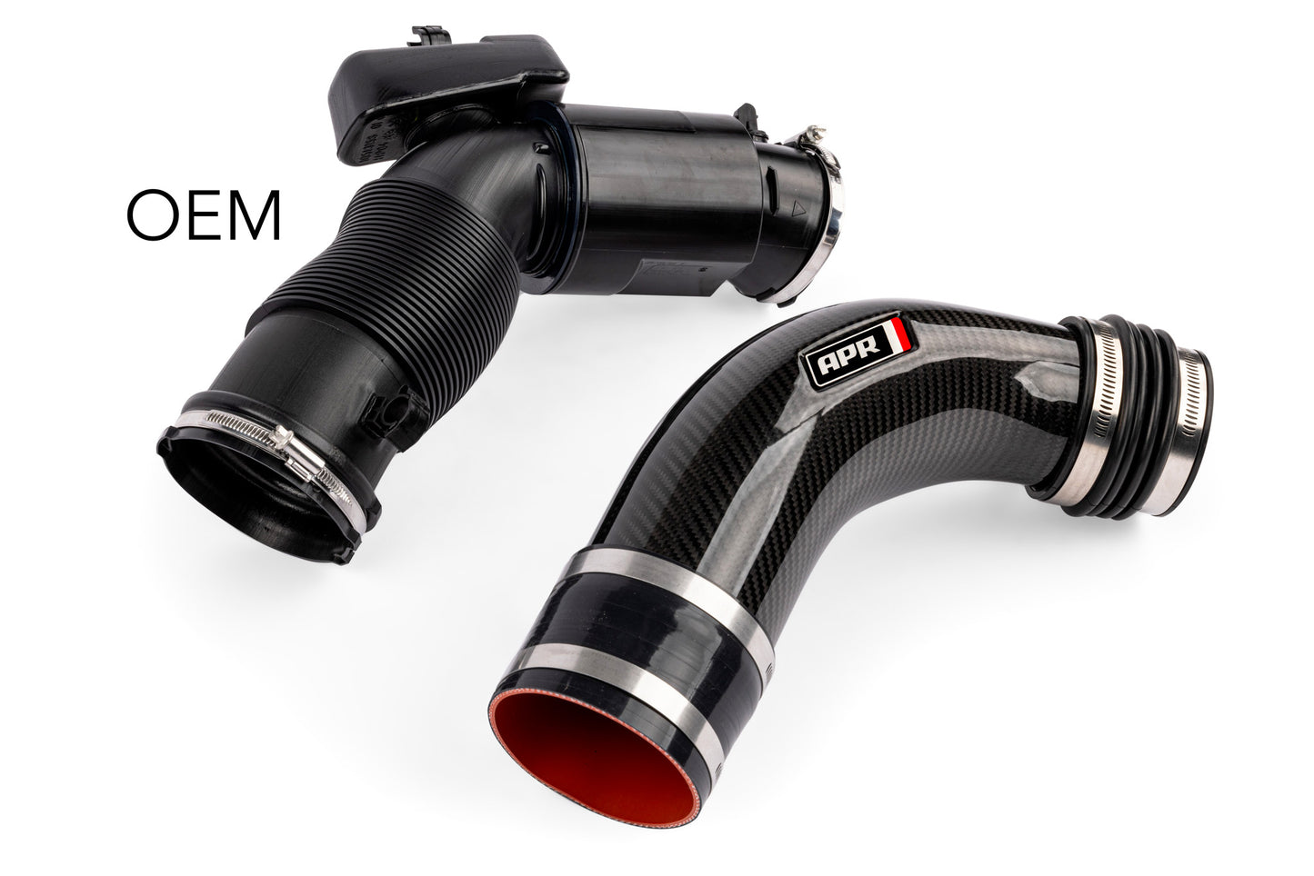 APR CI100037-A - Carbon Fiber Intake - B8 3.0T Throttle Inlet Pipe