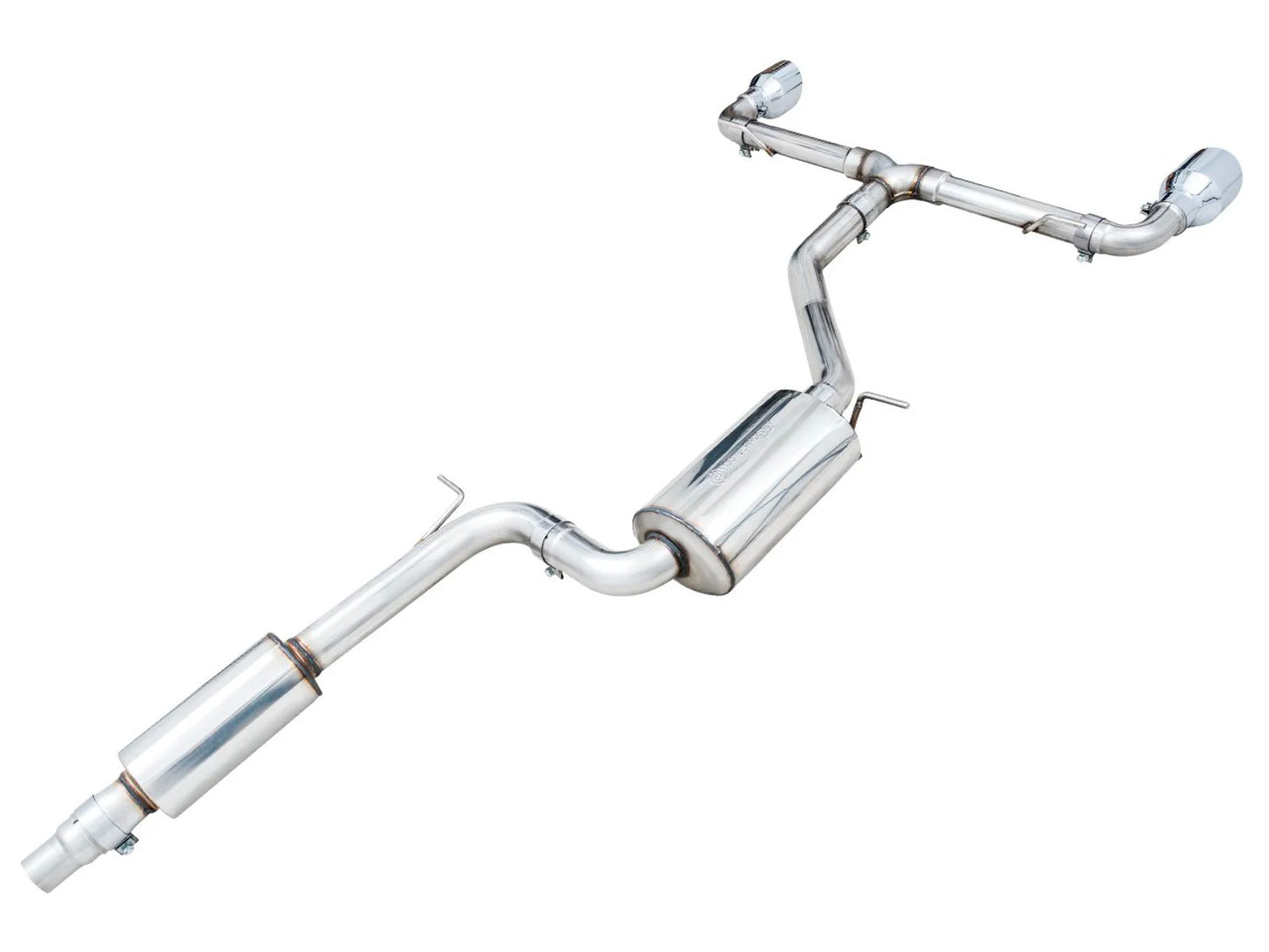AWE - Touring Edition Cat-Back Exhaust System - Chrome Silver Tips