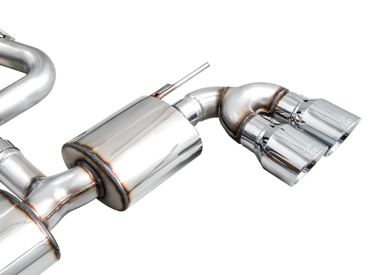 AWE - Touring Edition Cat-Back Exhaust System - Chrome Silver Tips
