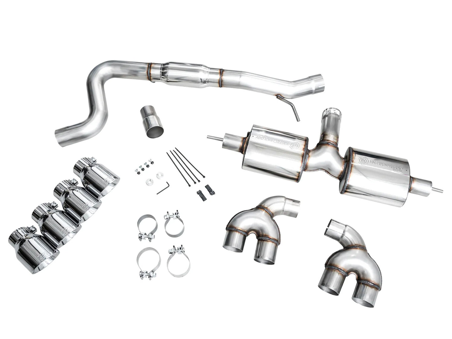 AWE - Touring Edition Cat-Back Exhaust System - Chrome Silver Tips