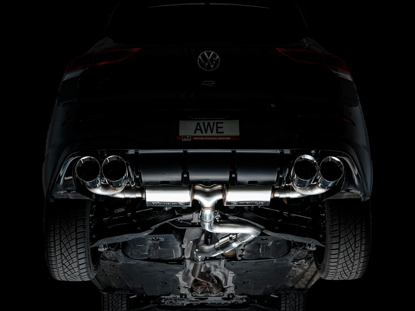 AWE - Touring Edition Cat-Back Exhaust System - Chrome Silver Tips