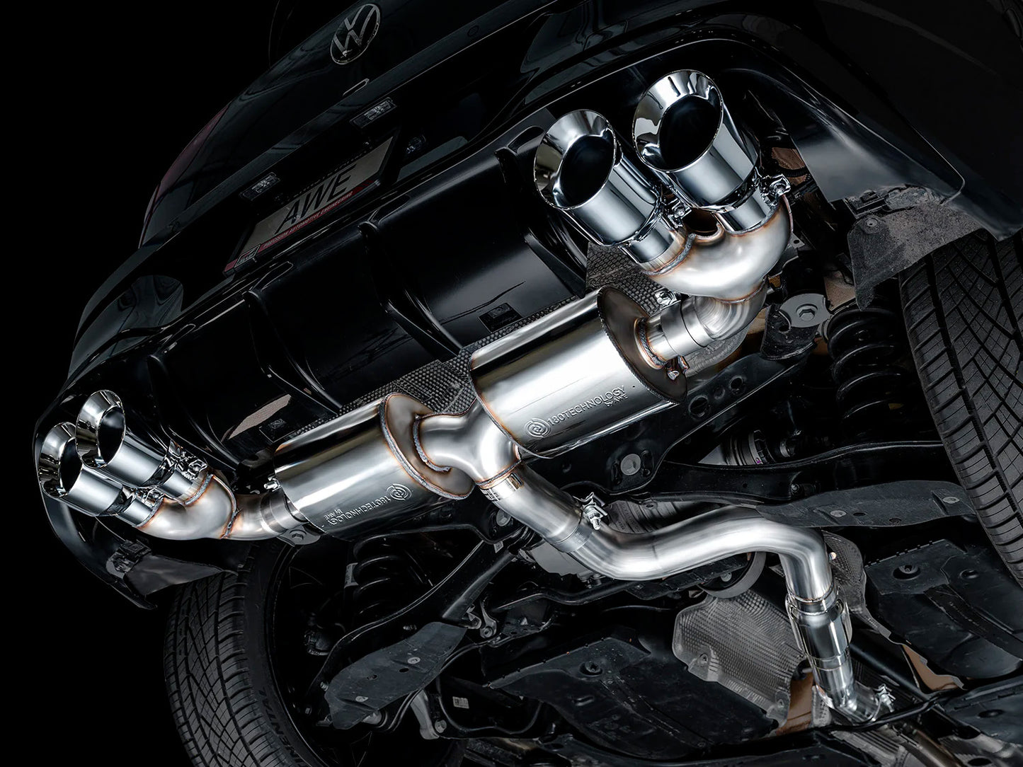 AWE - Touring Edition Cat-Back Exhaust System - Chrome Silver Tips