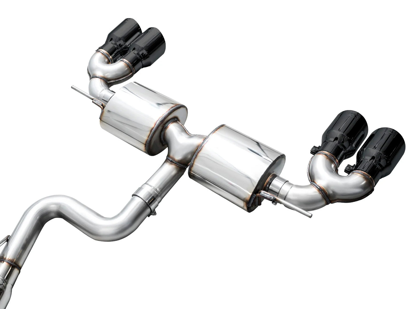 AWE - Touring Edition Cat-Back Exhaust System - Diamond Black Tips
