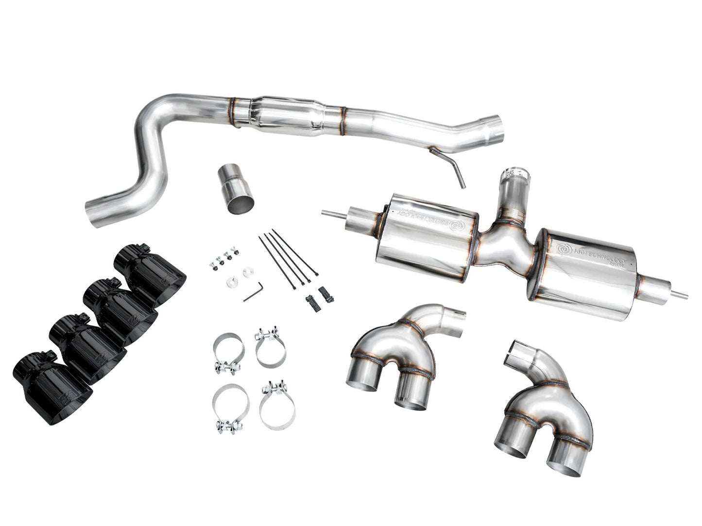 AWE - Touring Edition Cat-Back Exhaust System - Diamond Black Tips