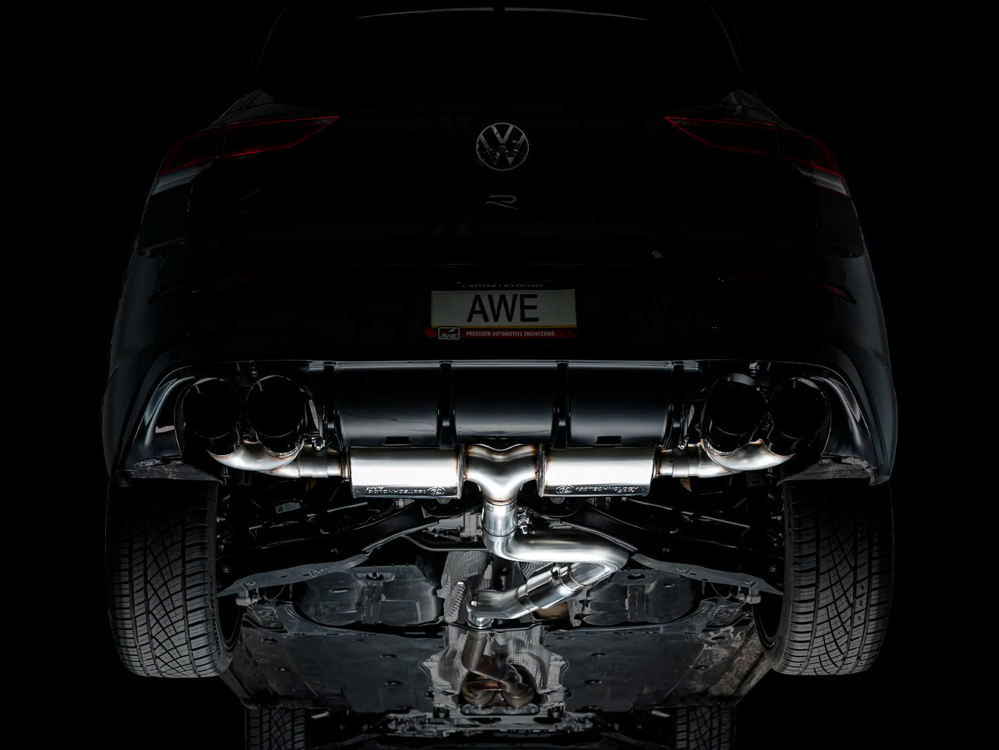 AWE - Touring Edition Cat-Back Exhaust System - Diamond Black Tips