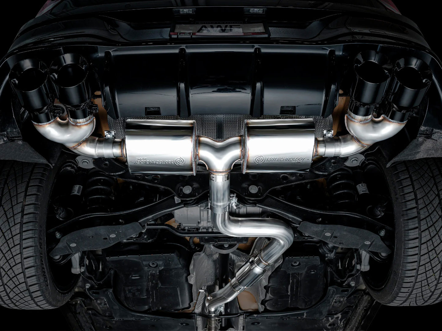 AWE - Touring Edition Cat-Back Exhaust System - Diamond Black Tips
