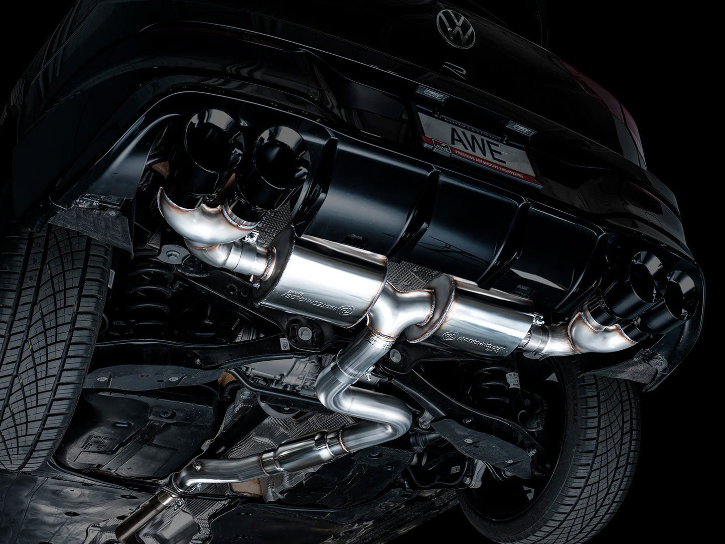 AWE - Touring Edition Cat-Back Exhaust System - Diamond Black Tips