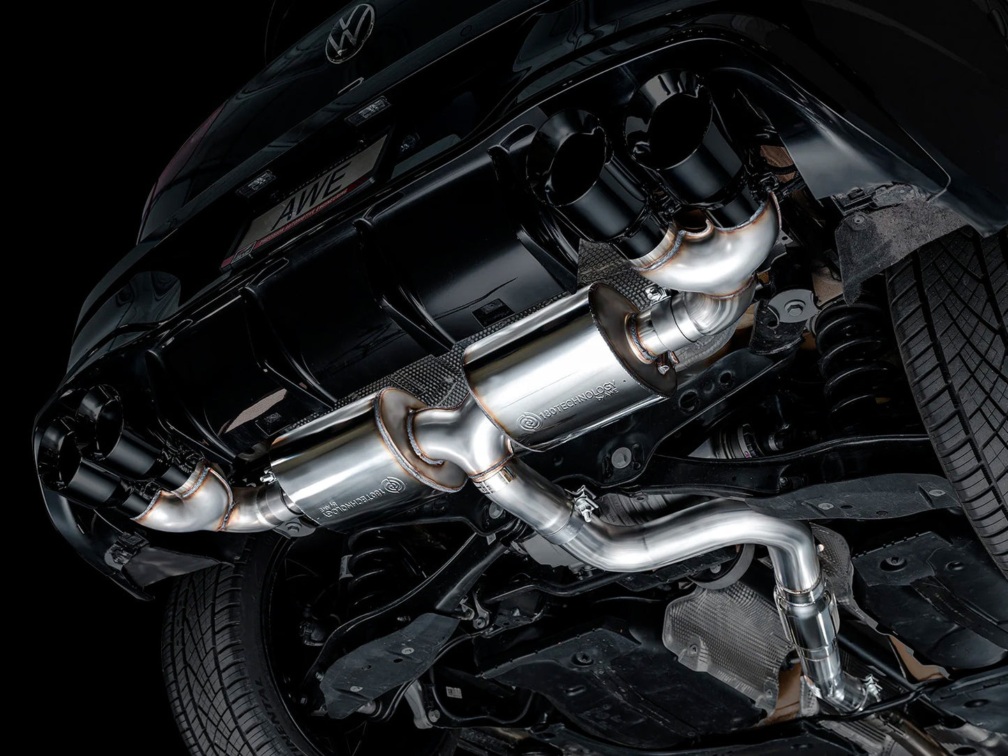 AWE - Touring Edition Cat-Back Exhaust System - Diamond Black Tips