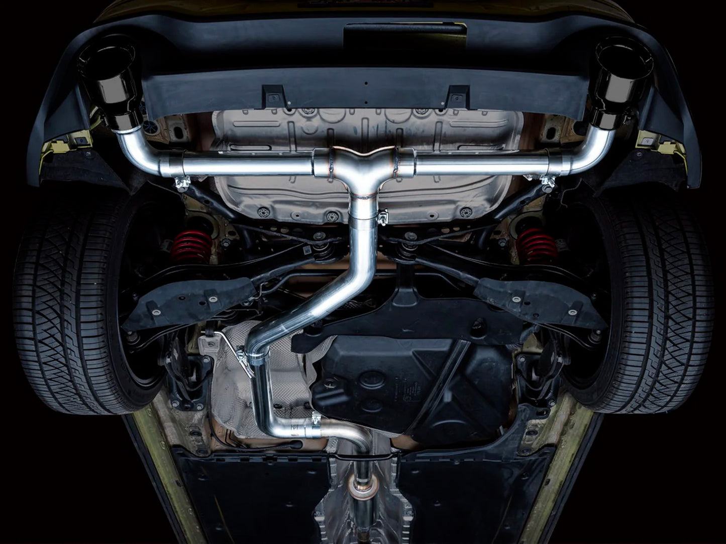 AWE - Track Edition Cat-Back Exhaust System - Diamond Black Tips
