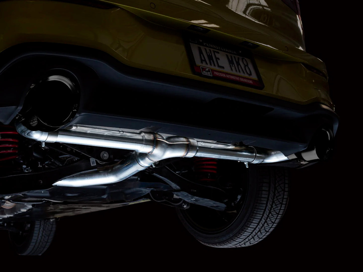 AWE - Track Edition Cat-Back Exhaust System - Diamond Black Tips