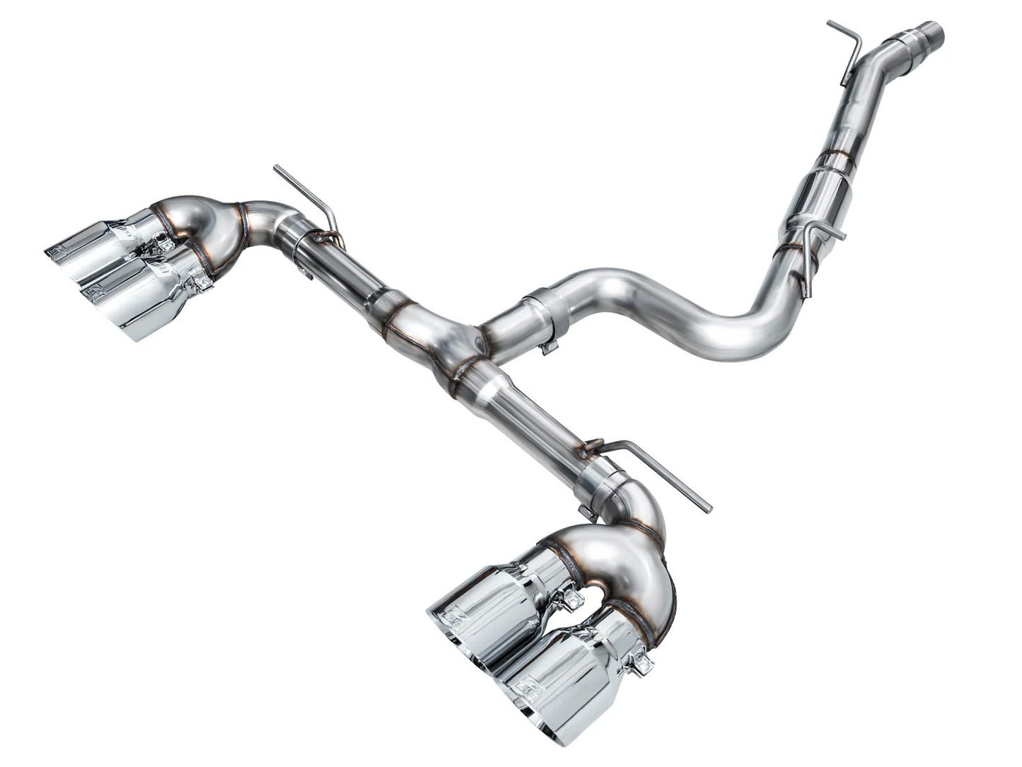 AWE - Track Edition Cat-Back Exhaust System - Chrome Silver Tips