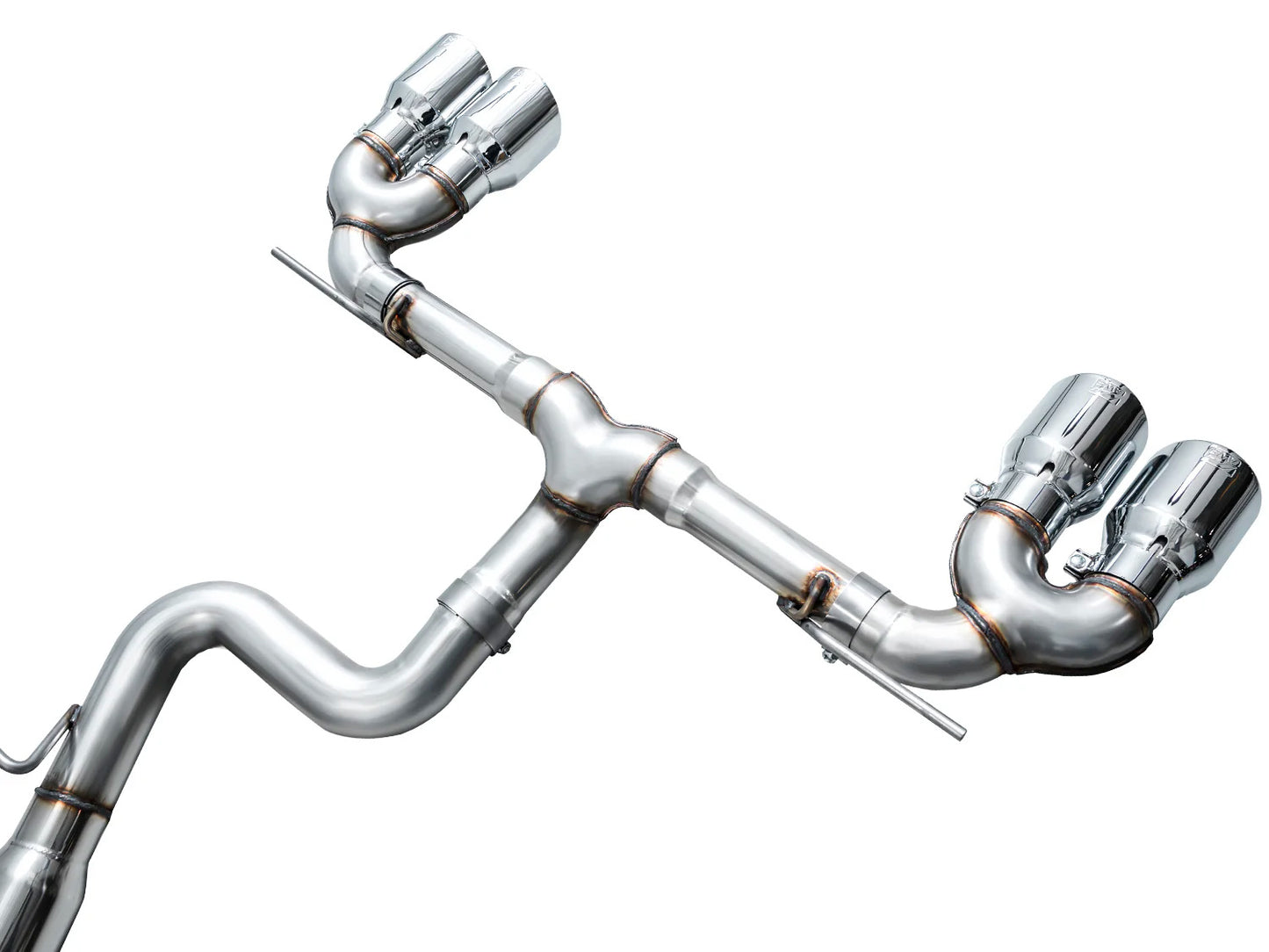 AWE - Track Edition Cat-Back Exhaust System - Chrome Silver Tips