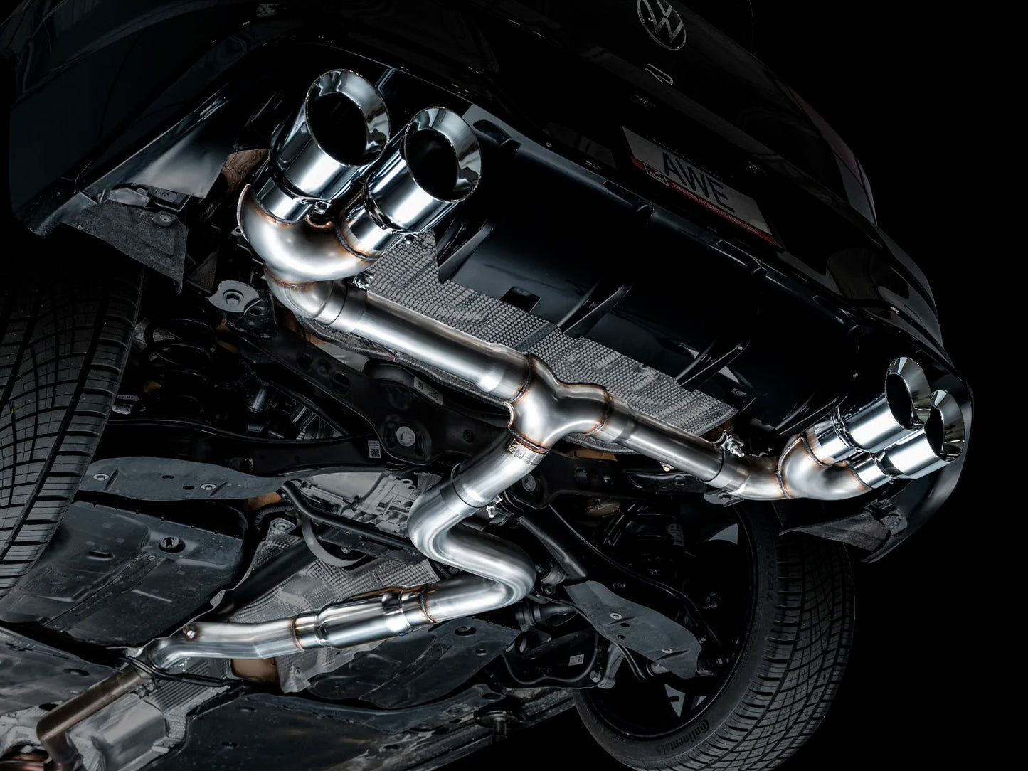 AWE - Track Edition Cat-Back Exhaust System - Chrome Silver Tips