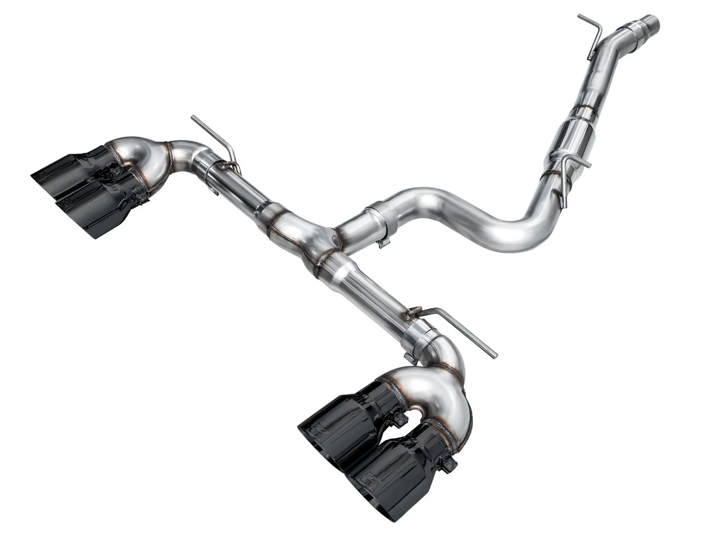 AWE - Track Edition Cat-Back Exhaust System - Diamond Black Tips