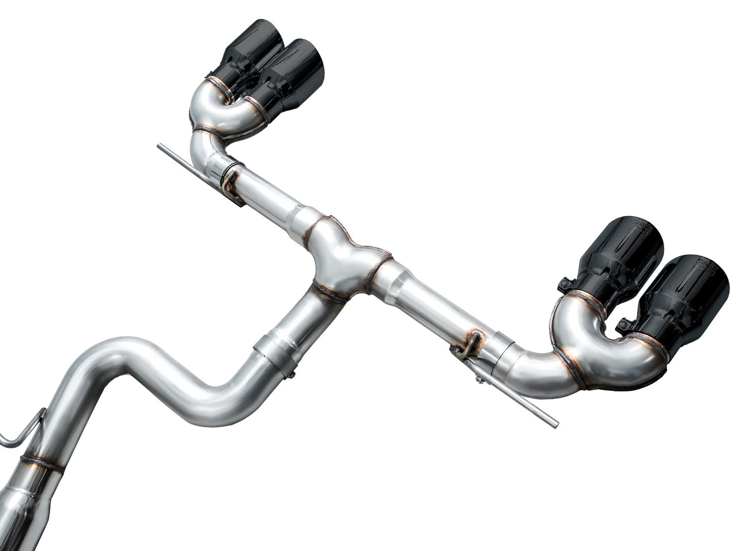 AWE - Track Edition Cat-Back Exhaust System - Diamond Black Tips