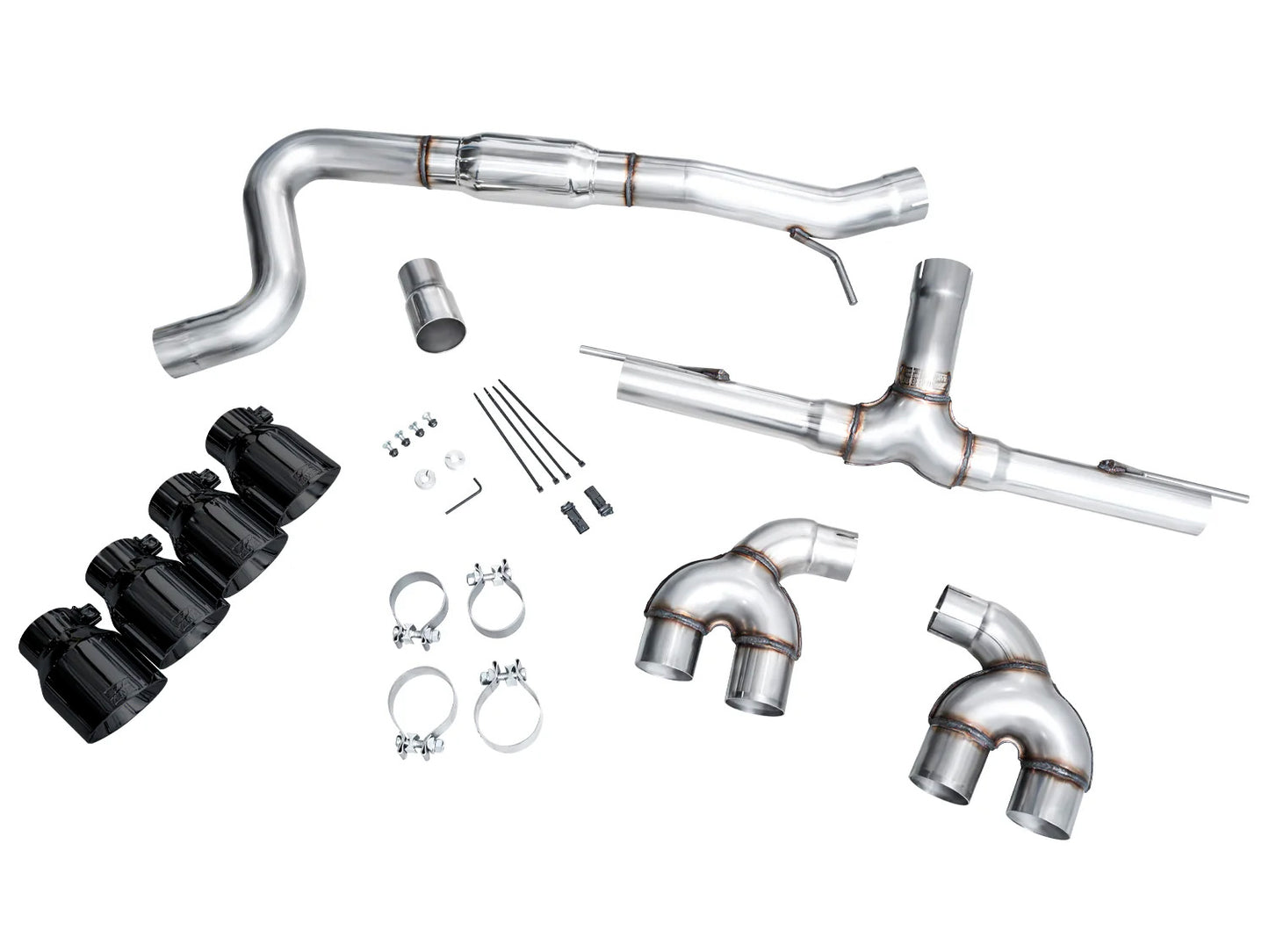 AWE - Track Edition Cat-Back Exhaust System - Diamond Black Tips