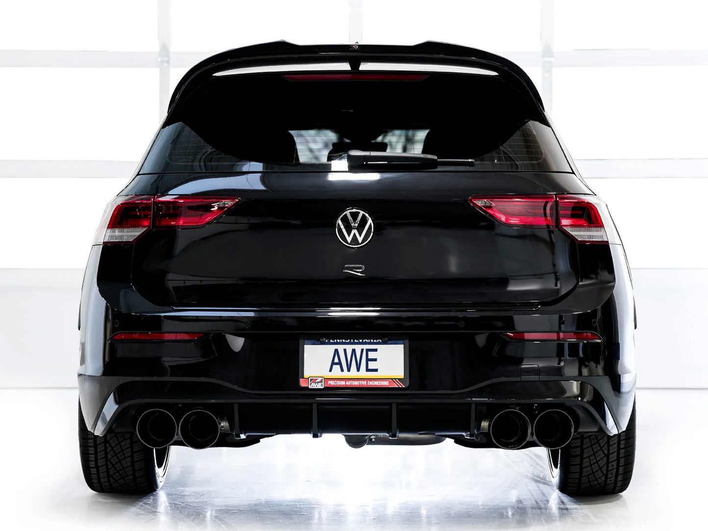 AWE - Track Edition Cat-Back Exhaust System - Diamond Black Tips