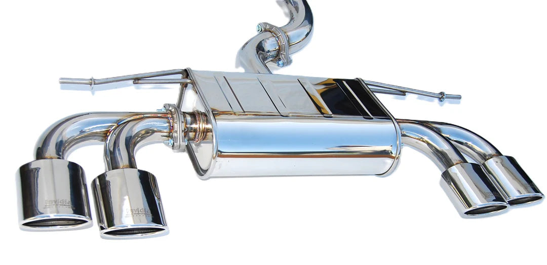 Invidia - Q300 Series Cat-Back Exhaust System - Quad Oval S.S. Tips