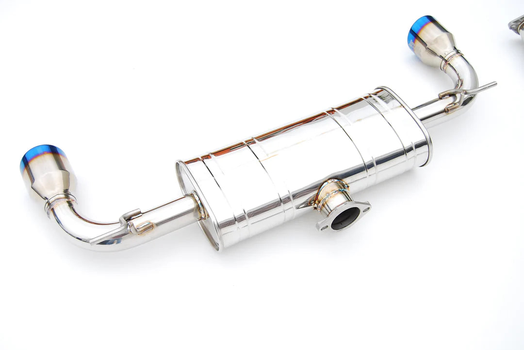 Invidia - Q300 Series Cat-Back Exhaust System - Rolled Titanium Tips