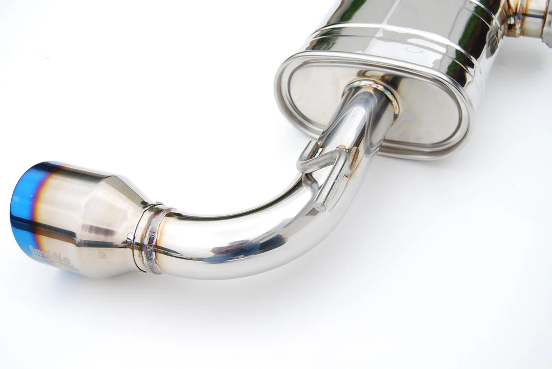Invidia - Q300 Series Cat-Back Exhaust System - Rolled Titanium Tips