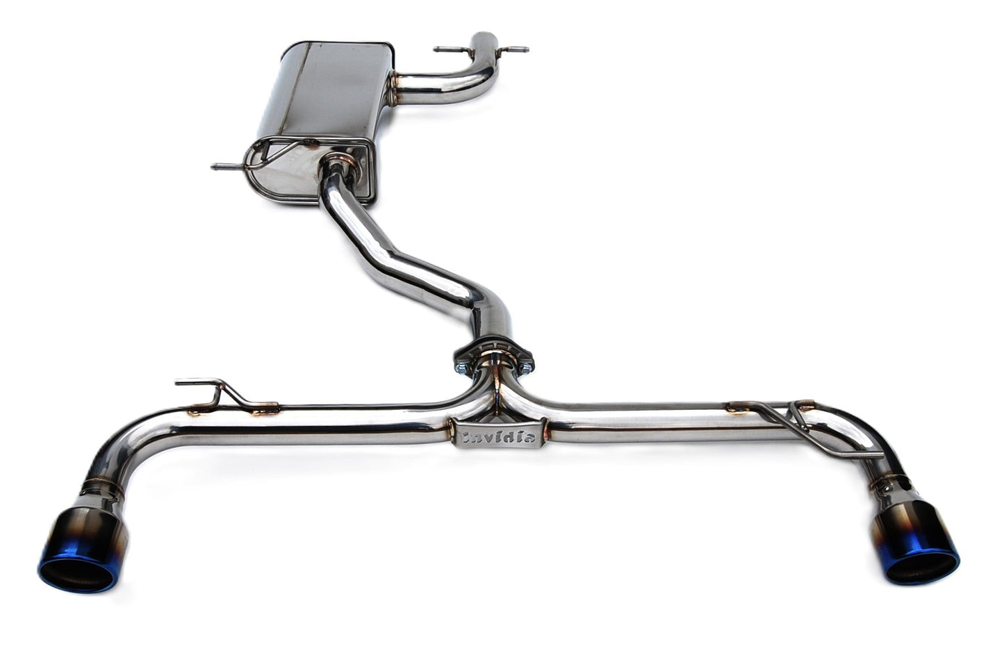 Invidia - Q300 Series Cat-Back Exhaust System - Rolled Titanium Tips