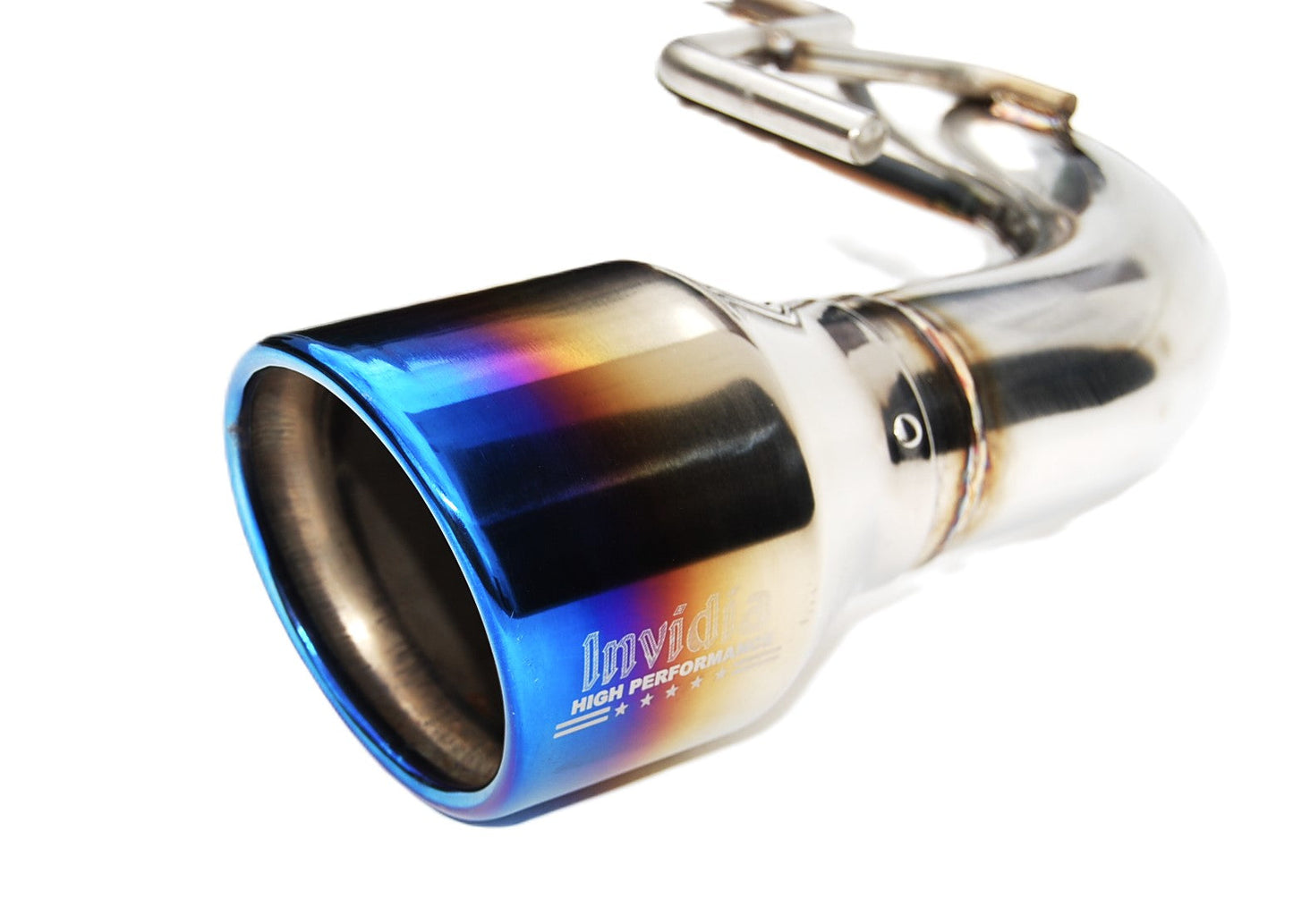 Invidia - Q300 Series Cat-Back Exhaust System - Rolled Titanium Tips