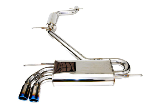 Invidia - Q300 Series Cat-Back Exhaust System - Rolled Titanium Tips