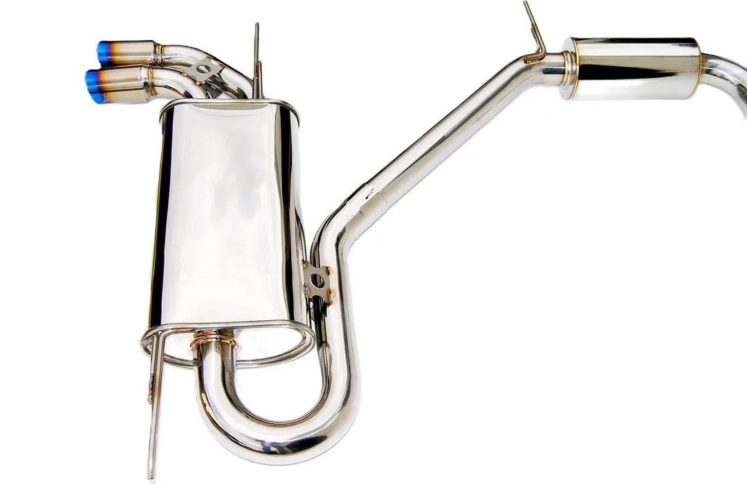 Invidia - Q300 Series Cat-Back Exhaust System - Rolled Titanium Tips