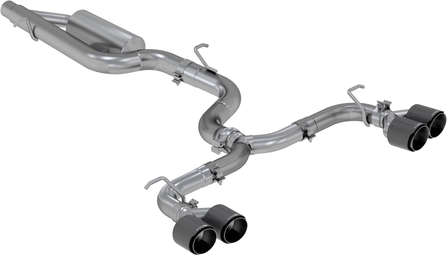 MBRP - ARMOR PRO Cat-Back Stainless Exhaust System - Carbon Fiber Tips