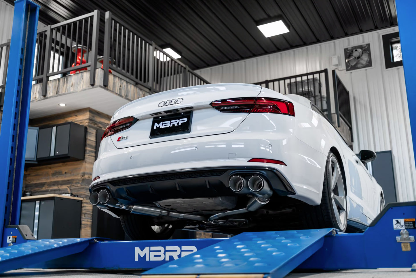 MBRP S46073CF - ARMOR PRO Resonator-Back Stainless Exhaust System