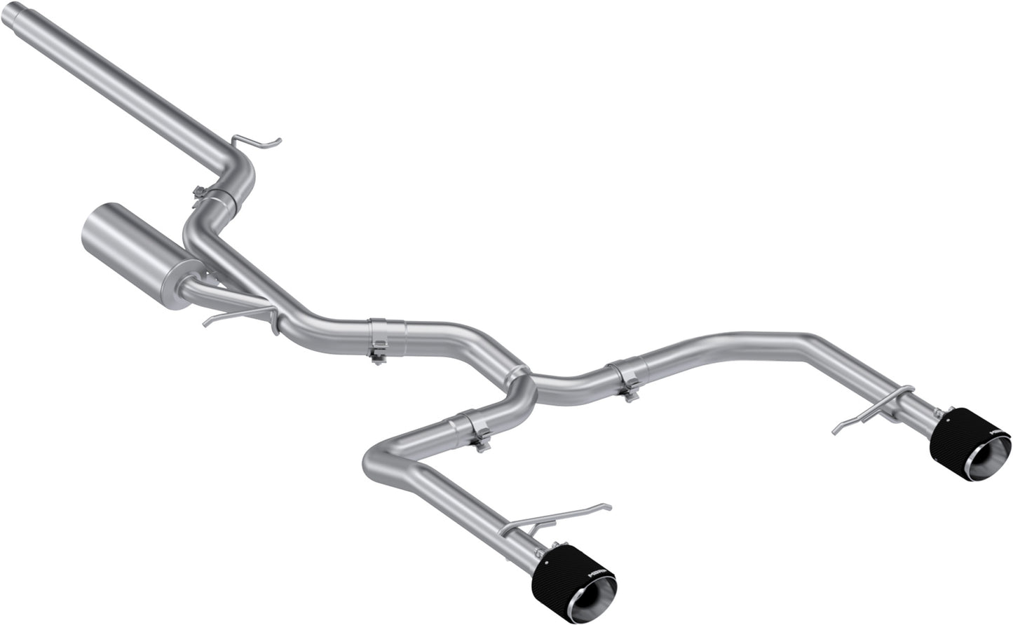 MBRP - ARMOR PRO Cat-Back Stainless Exhaust System - Carbon Fiber Tips