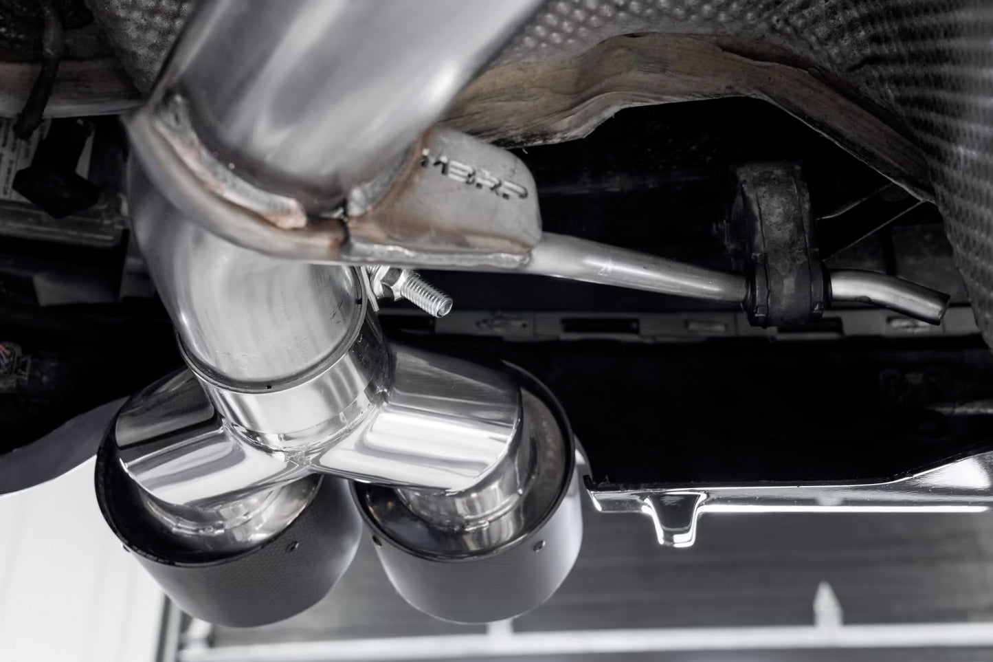 MBRP S56033CF - ARMOR PRO Axle-Back Stainless Exhaust System