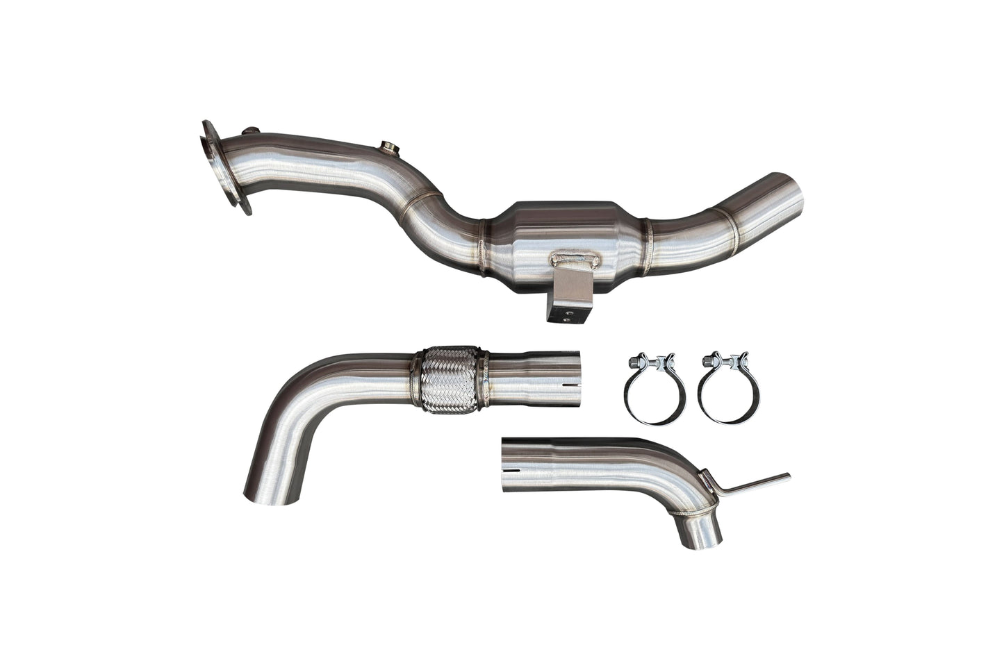 CVF 3" Stainless Steel Catted Downpipe (2024-2025 Ford Mustang EcoBoost)
