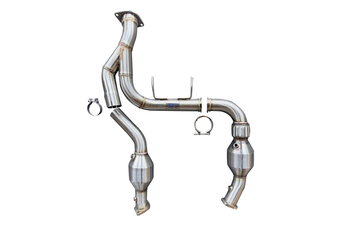 CVF Stainless Steel Catted Downpipes - 2021-2025 Ford F-150 3.5L engines (non-Raptor)